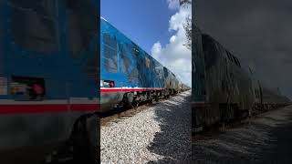 Amtrak Silver Star Northbound Through Palm Beach County Traveling At 79MPH November 4 2024 [upl. by Eliathan]