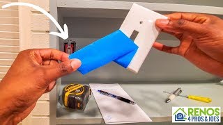 HOW TO CUT A PLASTIC SWITCH PLATE COVER  Full Tutorial [upl. by Xuaeb]