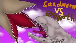 Sandworm vs exogorth sticknodes animation Star Wars vs dune part 2 [upl. by Lemar]