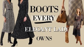 5 CLASSIC Boots for Ladies FALL amp AUTUMN [upl. by Matusow]