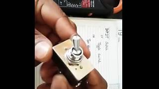 DPDT SWITCH  TOGGLE SWITCH  detail and working [upl. by Patricio652]