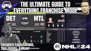 THE ULTIMATE GUIDE TO EVERYTHING FRANCHISE MODE NHL 24 [upl. by Oinotla]