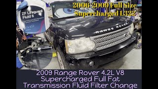 How to replace a Transmission Fluid amp Filter Change on 2009 Range Rover Land L322 42L Supercharged [upl. by Aseen]