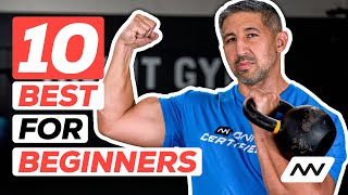 10 Best Kettlebell Exercises for Beginners  John Wolf [upl. by Eniruam532]