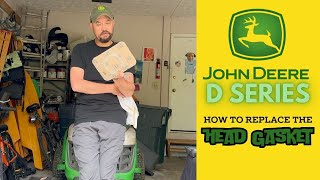 How to Replace the Head Gasket on a John Deere Riding Mower Briggs and Stratton [upl. by Corney]