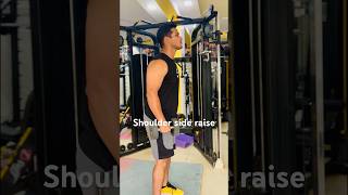 Shoulder side raise correct form motivation gym monday 2024 shoulderworkout [upl. by Yorgen]