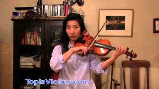 Bach Presto Fast and Loud bowing on the violin [upl. by Gytle]