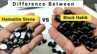 Difference Between Black Hakik Agate stone and Hematite Stone [upl. by Pren]