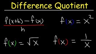 Difference Quotient [upl. by Eelak]