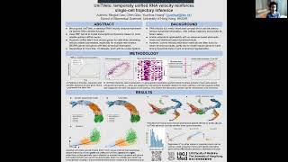 UniTVelo temporally unified RNA velocity reinforces  Mingze Gao  HiTSeq  Poster  ISMB 2022 [upl. by Mukul408]