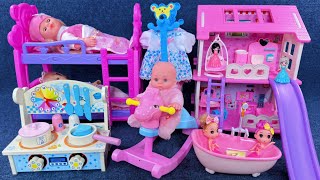 15 Minutes Satisfying with Unboxing Cute Princess Villa Playset，Bunk Beds Toys Review  ASMR [upl. by Coltson477]