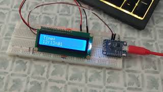 Display internet time on an LCD with wemos D1 ESP8266 [upl. by Samuel170]