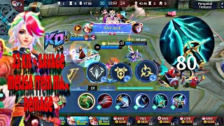 23 KIL  SAVAGE MELISA SKY PICER 80 MAX DEMAGEMobileLegends5v5MOBA [upl. by Kammerer]