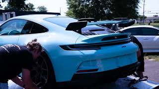 2022 Porsche GT3 Touring in Meissen Blue Delivered Full Body Paint Protection Film [upl. by Carolina315]