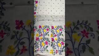 COTTON MUSLIN JAMDANI at best price ADI INDIAN SILK HOUSE [upl. by Ortrud]