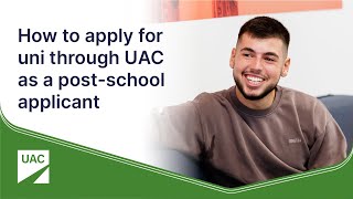 How to apply for university through UAC as a postschool applicant [upl. by Padriac359]