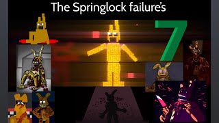 Every Springlock Failure Part 7 Fnaf compilation [upl. by Nylisoj]