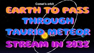 EARTH TO PASS THROUGH TAURID METEOR STREAM IN 2032 [upl. by Netsrik]