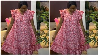 How to make a beautiful flarecircle Dress [upl. by Ringo]