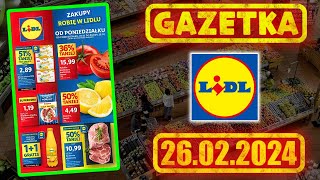 LIDL  Nowa gazetka  Nowe oferty promocyjne od 26022024 [upl. by Eisak110]