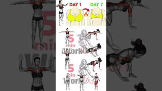 7 Day Workout Challenge To Reduce Breast Size How To Lose Breast Fat In 7 Days5 Min Female Workout [upl. by Atteras938]