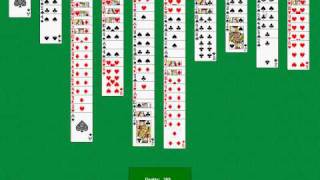 Spider Solitaire quotschwerquot mit vier Farben 2Teil [upl. by Onibla284]