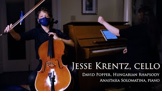 Jesse Krentz plays Hungarian Rhapsody Op 68 by Popper for cello and piano [upl. by Ahsyia]