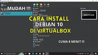 CARA MUDAH INSTALL DEBIAN 10 PADA VIRTUALBOX [upl. by Noiek816]