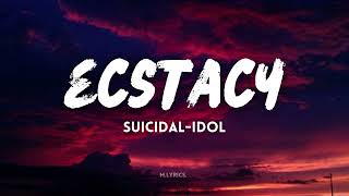 SUICIDALIDOL  ecstacy slowed Lyrics quotsticking out your tongue for the picturequot [upl. by Dichy]