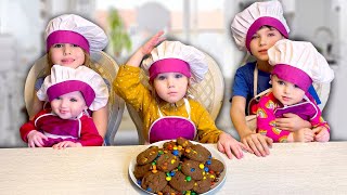 Cinq Enfants  Faisons des cookies Nursery Rhymes amp Chansons pour enfants karaoké [upl. by Meier]