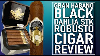 Gran Habano Black Dahlia STK Robusto Cigar Review YT [upl. by Llevart]