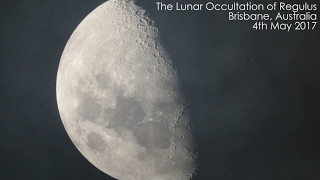 The Moon Occults the Star Regulus May 4th 2017 [upl. by Berrie16]