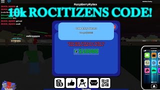 10k ROCITIZENS CODE  Roblox RoCitizens [upl. by Aicirtak251]