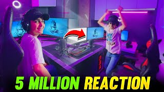 Aditech 5 Million Subscriber Op Reaction 😂💖  aditech shorts [upl. by Narot]