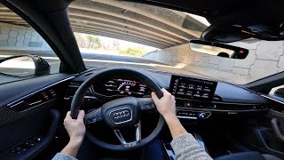 2024 Audi S4 Premium Plus POV Walkaround and Test Drive ASMR [upl. by Wons898]