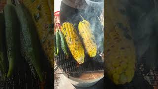 Grilled Corn on Charcoal GrilledCorn CharcoalGrilling BBQCorn [upl. by Llehsar]