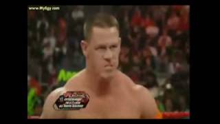 John Cena vs Batista Monday Night Raw 22032010 Final faceOffOriginal [upl. by Denys]