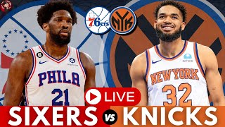 Philadelphia 76ers vs New York Knicks PlayByPlay amp Live Scoreboard [upl. by Aicnetroh]