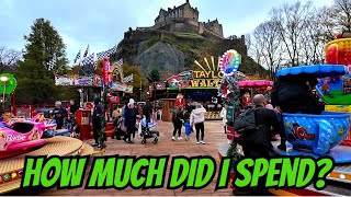 Edinburgh Christmas Family Funfair How Much Did I SPEND [upl. by Ddot587]