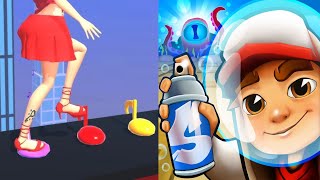 ASMR Tippy Toe VS Subway Surfers  All Level Gameplay Android iOS Ep4 [upl. by Anitsyrc441]