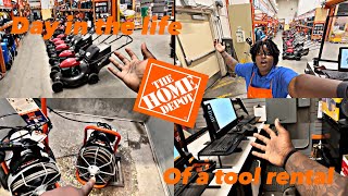 DAY IN THE LIFE OF A TOOL RENTAL HOME DEPOT [upl. by Philoo]