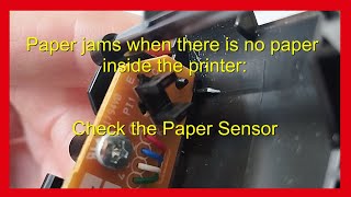 Printers False Paper Jams caused by a broken Sensor [upl. by Good]