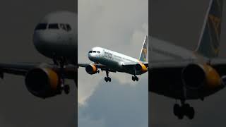 Condor Boeing 757300 Landing at Frankfurt Airport  Classic Condor Livery in Action 🛬✈️ [upl. by Adyela]