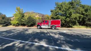 Santa Rosa Fire Department Engine 26 Responding On A Strike Team To Clearlake For The Glenhaven Fire [upl. by Munshi]