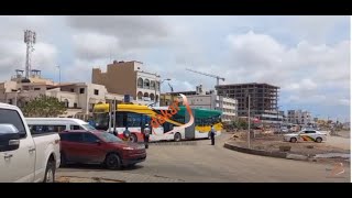 Les premières images du BRT dans les rues de Dakar [upl. by Grimbald]