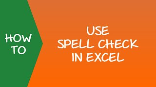 How to Use Spell Check in Excel [upl. by Shelia]