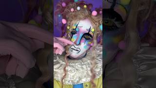 Afro circus pity party clown 🎈clownmakeup [upl. by Robers]