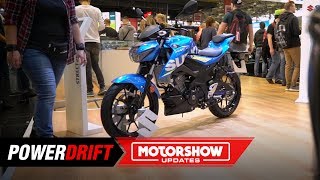 2019 Suzuki GSX S125  A trueblue GSX  Intermot 2018  PowerDrift [upl. by Grimes]