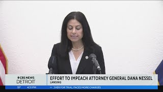 Michigan Republican lawmakers introduce articles of impeachment against AG Dana Nessel [upl. by Asyar485]