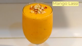 Mango Lassi recipe with Mango Pulp  how to make mango lassi at home [upl. by Nosae]